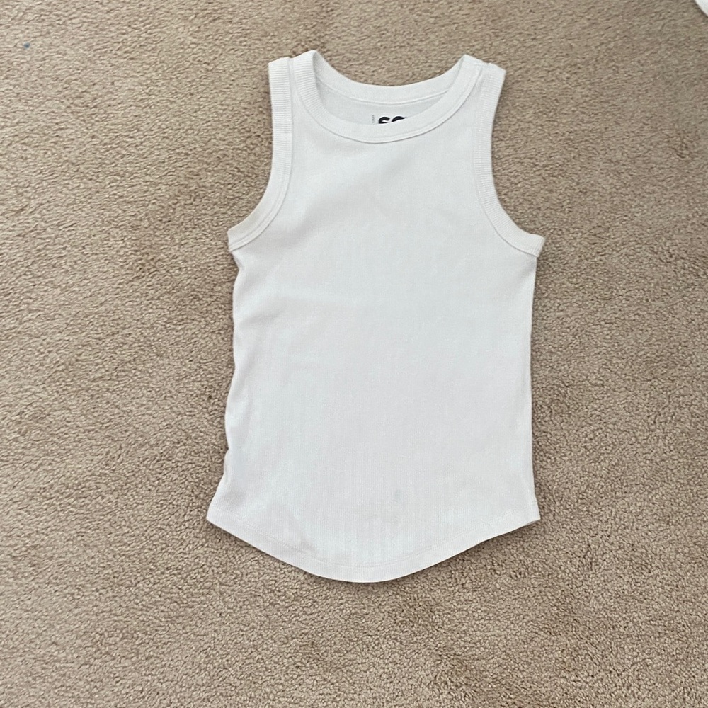 Kids White Tank Top